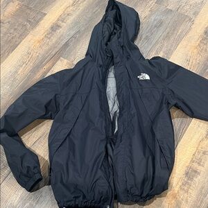 The North Face Charcoal Hooded Windbreaker